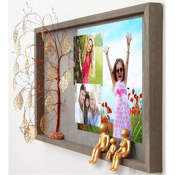 Gold Willow Family Tree, Family Picture Frame for Wall - Picture 3 of 5